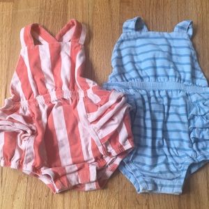 Alice and Ames infant sunsuits 9-12mo